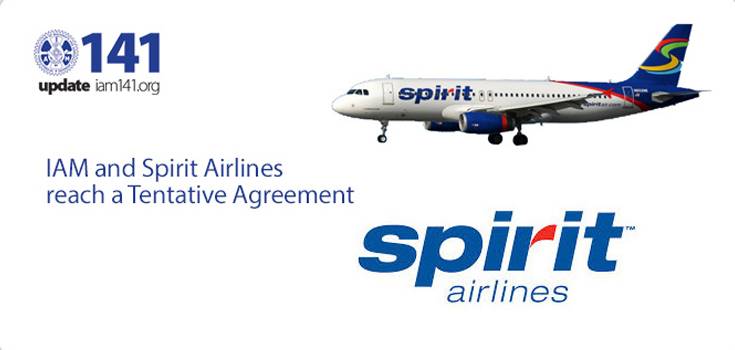 iam and spirit airlines reach tentative agreement