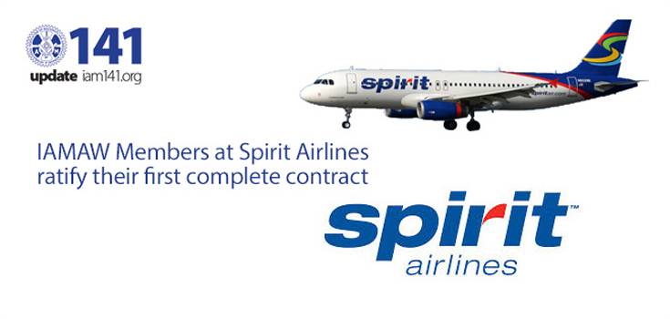 iamaw members spirit airlines ratify contract