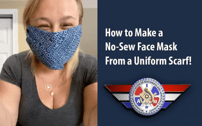 VIDEO: Make a Face Cover With a Uniform Scarf