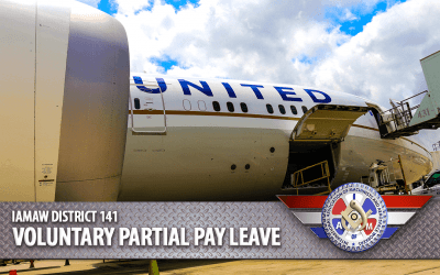 Machinists & Aerospace Union and United Airlines Agree to Voluntary Partial Pay Leave Program