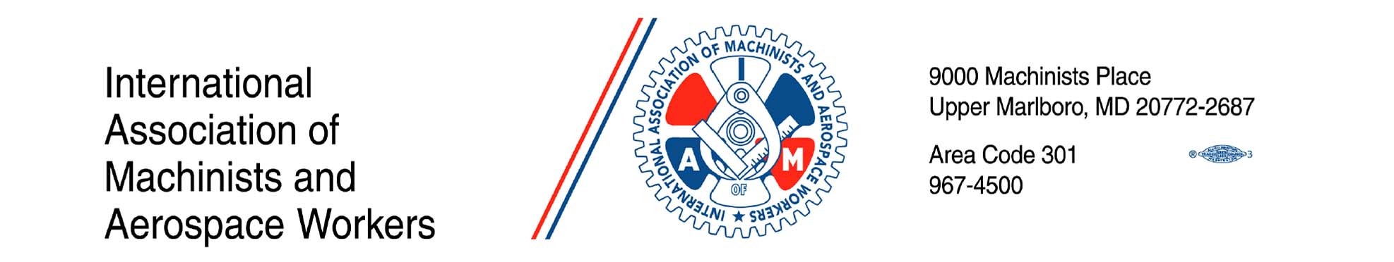 Machinists union letterhead banner iamaw