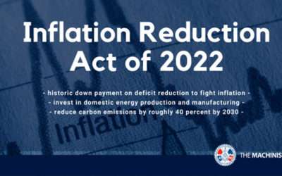 Machinists Unions Applauds Passage of Inflation Reduction Act