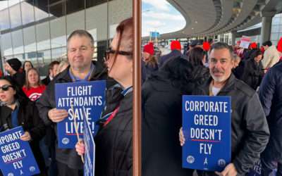 Machinists Union Stands in Solidarity with Flight Attendants in Nationwide Day of Action