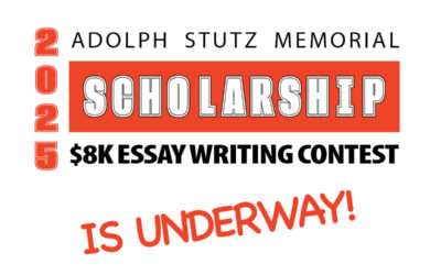 The 2025 Adolph Stutz Scholarship Essay Contest is NOW UNDERWAY!