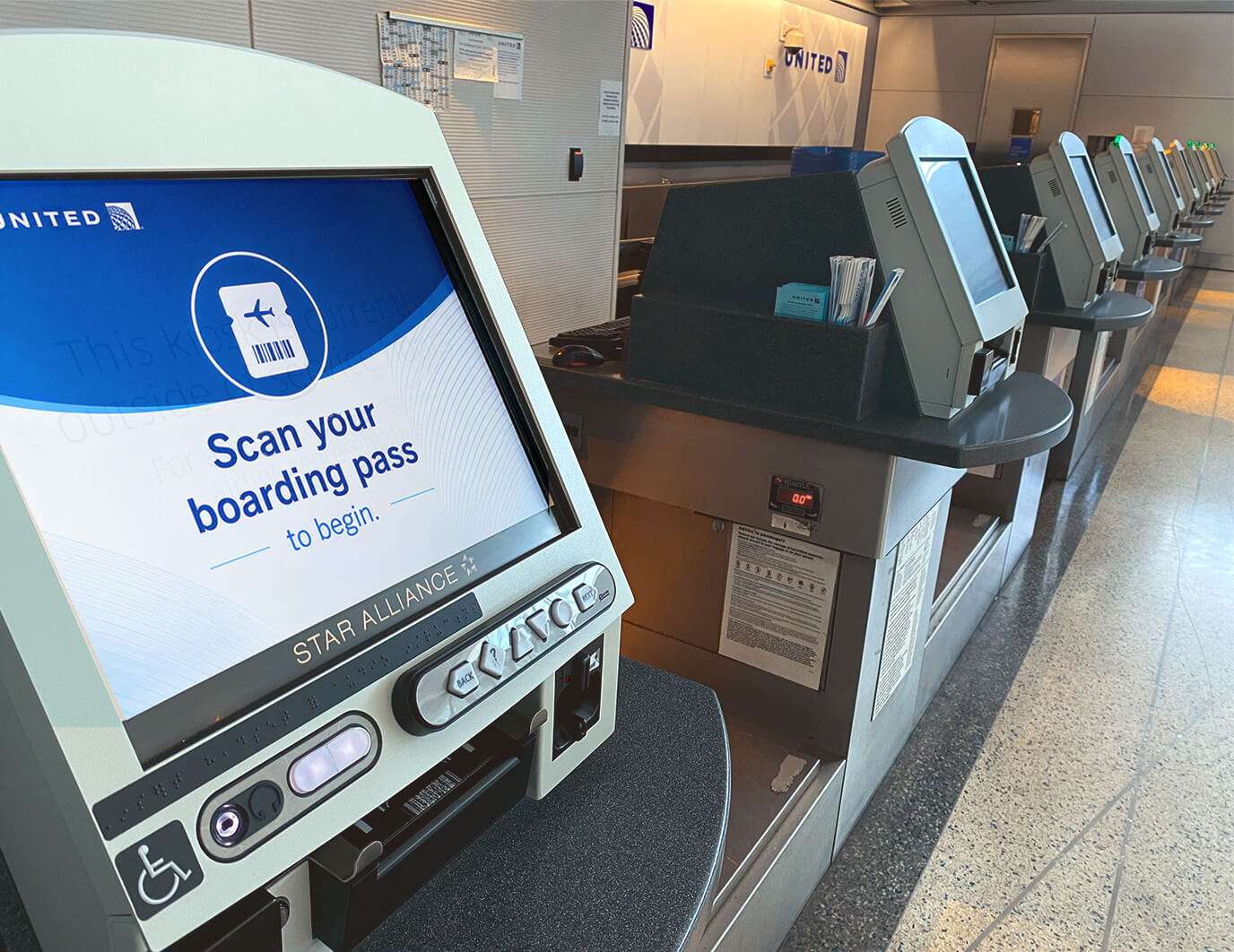 Passenger Service self-service kiosks